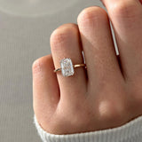 2 CT Round Halo & Pave Lab Grown Diamond Engagement Ring