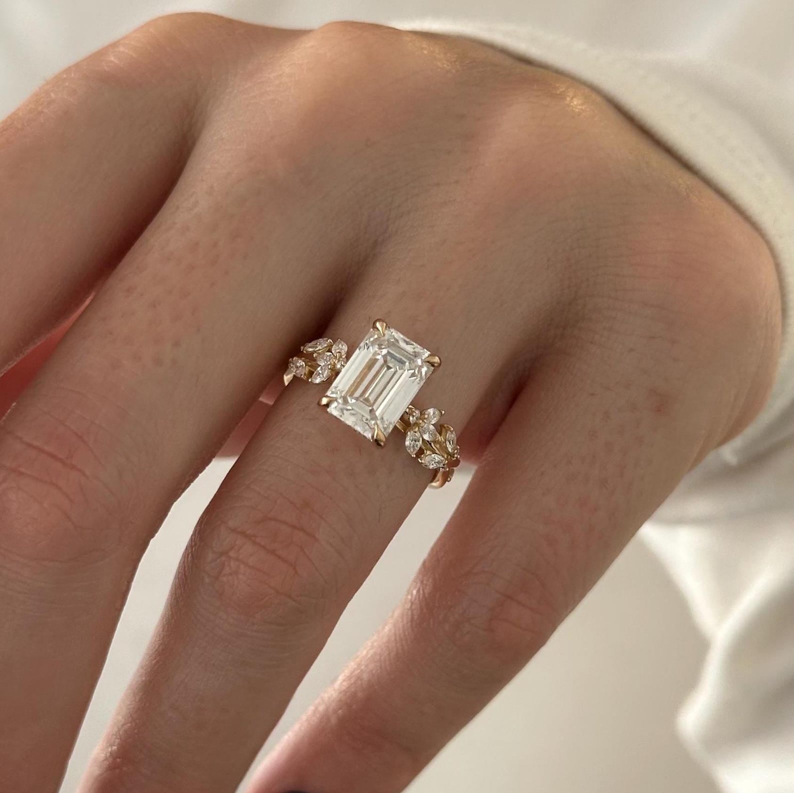 2 CT Round Halo & Pave Lab Grown Diamond Engagement Ring