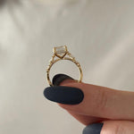 2 CT Round Halo & Pave Lab Grown Diamond Engagement Ring
