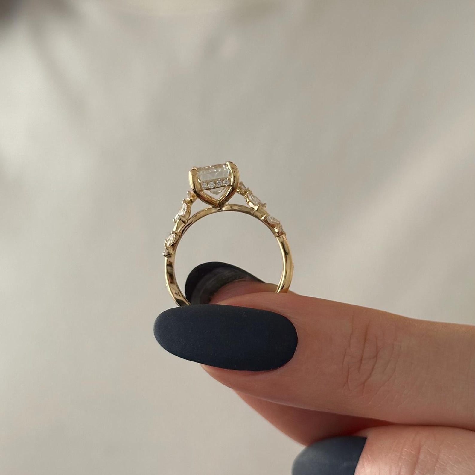 2 CT Round Halo & Pave Lab Grown Diamond Engagement Ring