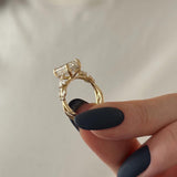 2 CT Round Halo & Pave Lab Grown Diamond Engagement Ring