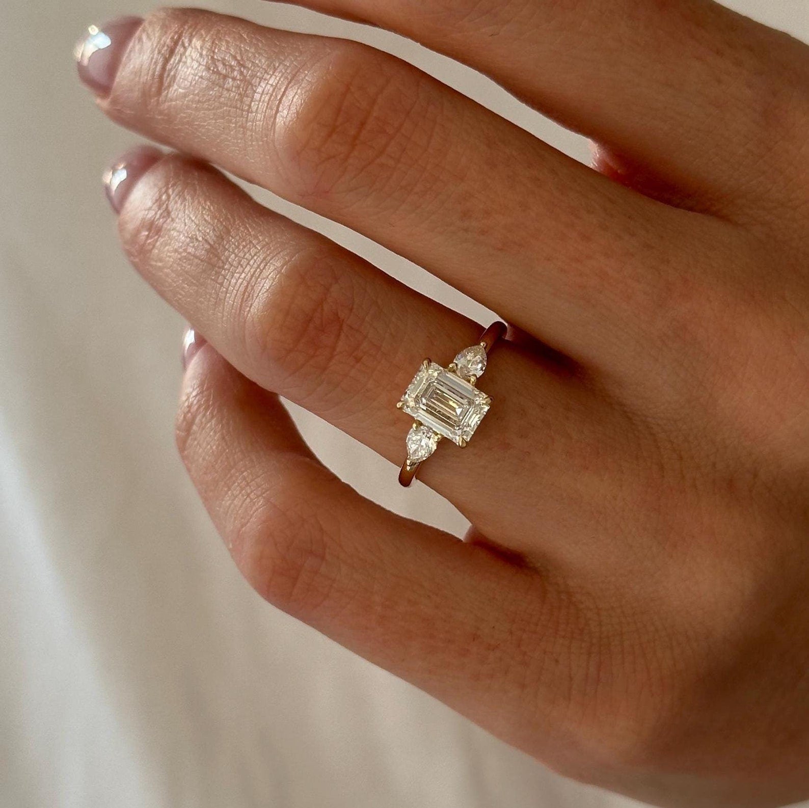2 CT Round Halo & Pave Lab Grown Diamond Engagement Ring