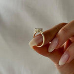 2 CT Round Halo & Pave Lab Grown Diamond Engagement Ring