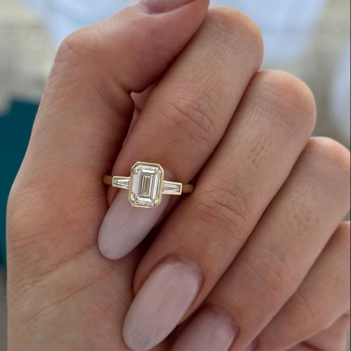 2 CT Round Halo & Pave Lab Grown Diamond Engagement Ring