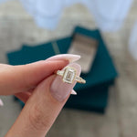 2 CT Round Halo & Pave Lab Grown Diamond Engagement Ring