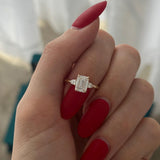 2 CT Round Halo & Pave Lab Grown Diamond Engagement Ring