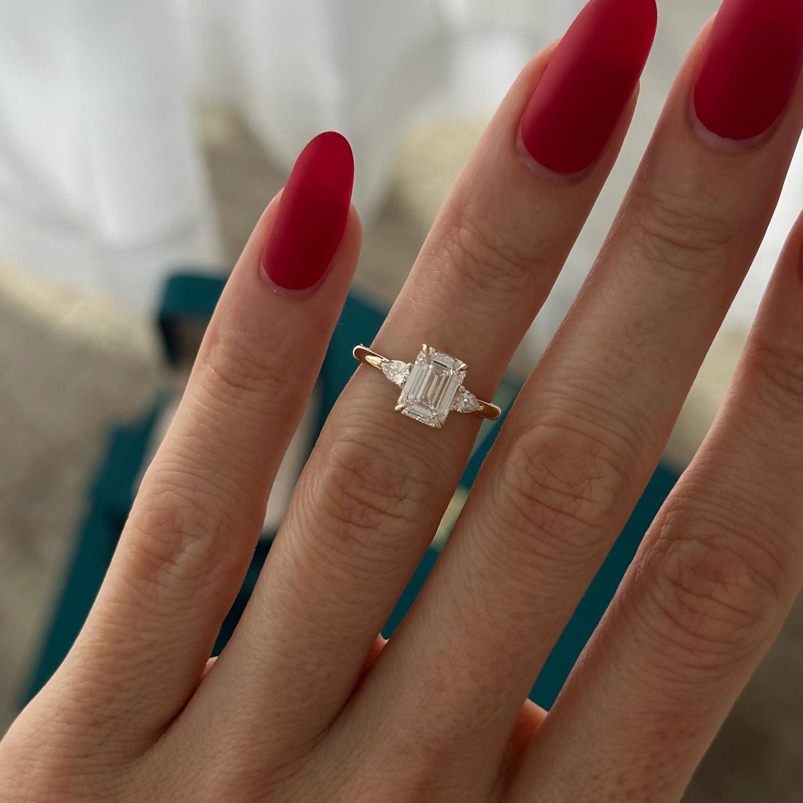2 CT Round Halo & Pave Lab Grown Diamond Engagement Ring