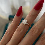 2 CT Round Halo & Pave Lab Grown Diamond Engagement Ring