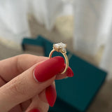 2 CT Round Halo & Pave Lab Grown Diamond Engagement Ring