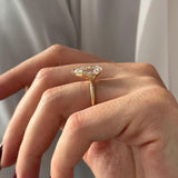 2 CT Round Halo & Pave Lab Grown Diamond Engagement Ring