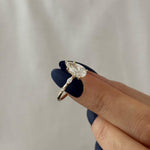 2 CT Round Halo & Pave Lab Grown Diamond Engagement Ring