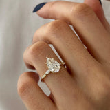 2 CT Round Halo & Pave Lab Grown Diamond Engagement Ring