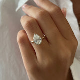 2 CT Round Halo & Pave Lab Grown Diamond Engagement Ring