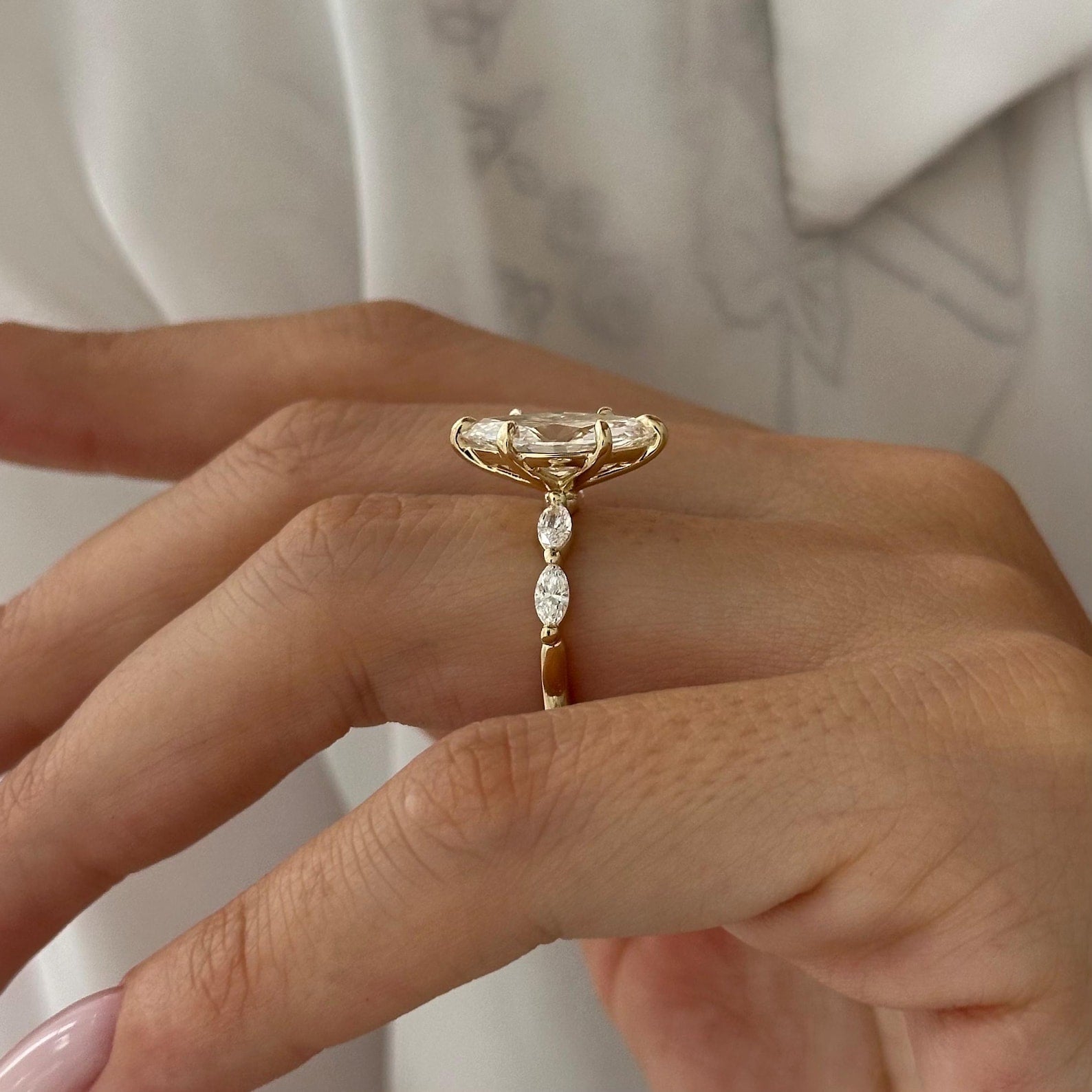 2 CT Round Halo & Pave Lab Grown Diamond Engagement Ring