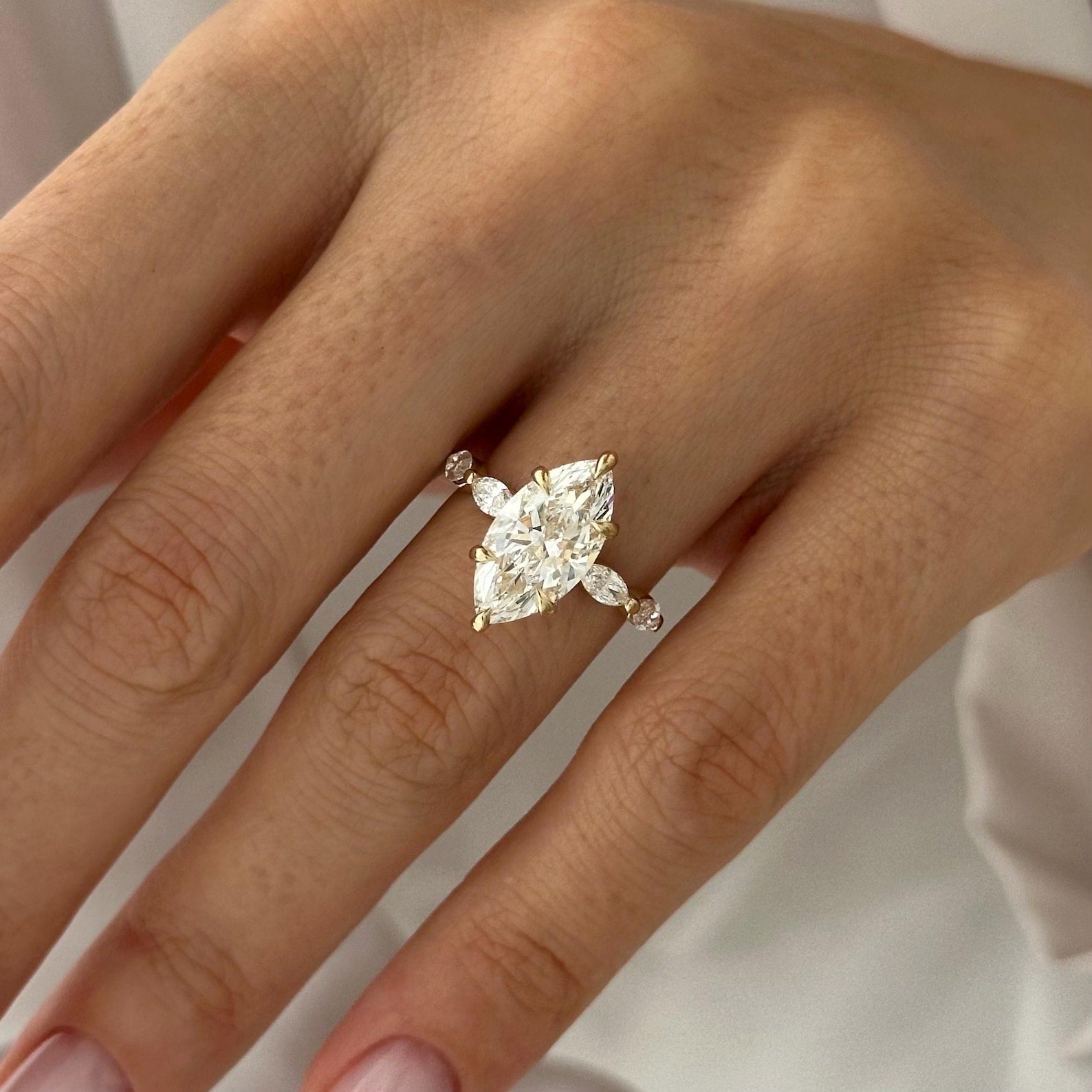 2 CT Round Halo & Pave Lab Grown Diamond Engagement Ring