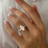 2 CT Round Halo & Pave Lab Grown Diamond Engagement Ring