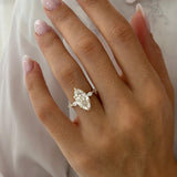 2 CT Round Halo & Pave Lab Grown Diamond Engagement Ring