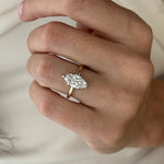 2 CT Round Halo & Pave Lab Grown Diamond Engagement Ring