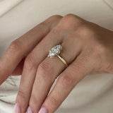 2 CT Round Halo & Pave Lab Grown Diamond Engagement Ring