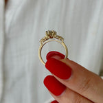 2 CT Round Halo & Pave Lab Grown Diamond Engagement Ring