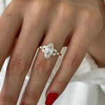 2 CT Round Halo & Pave Lab Grown Diamond Engagement Ring