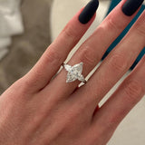 2 CT Round Halo & Pave Lab Grown Diamond Engagement Ring