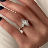 2 CT Round Halo & Pave Lab Grown Diamond Engagement Ring