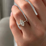 2 CT Round Halo & Pave Lab Grown Diamond Engagement Ring