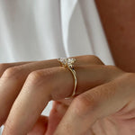2 CT Round Halo & Pave Lab Grown Diamond Engagement Ring
