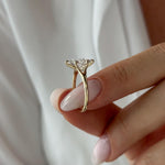 2 CT Round Halo & Pave Lab Grown Diamond Engagement Ring