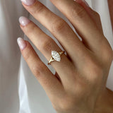 2 CT Round Halo & Pave Lab Grown Diamond Engagement Ring