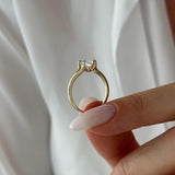 2 CT Round Halo & Pave Lab Grown Diamond Engagement Ring