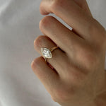 2 CT Round Halo & Pave Lab Grown Diamond Engagement Ring