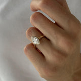 2 CT Round Halo & Pave Lab Grown Diamond Engagement Ring