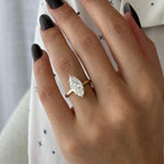 2 CT Round Halo & Pave Lab Grown Diamond Engagement Ring