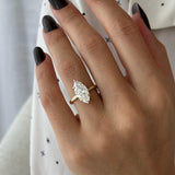 2 CT Round Halo & Pave Lab Grown Diamond Engagement Ring