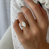 2 CT Round Halo & Pave Lab Grown Diamond Engagement Ring