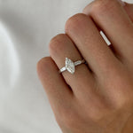 2 CT Round Halo & Pave Lab Grown Diamond Engagement Ring
