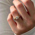 2 CT Round Halo & Pave Lab Grown Diamond Engagement Ring