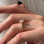 2 CT Round Halo & Pave Lab Grown Diamond Engagement Ring