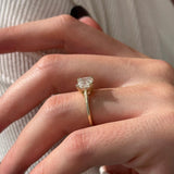 2 CT Round Halo & Pave Lab Grown Diamond Engagement Ring