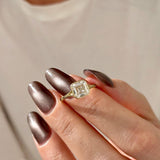 2 CT Round Halo & Pave Lab Grown Diamond Engagement Ring