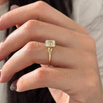 2 CT Round Halo & Pave Lab Grown Diamond Engagement Ring
