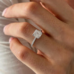 2 CT Round Halo & Pave Lab Grown Diamond Engagement Ring