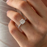 2 CT Round Halo & Pave Lab Grown Diamond Engagement Ring