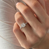 2 CT Round Halo & Pave Lab Grown Diamond Engagement Ring