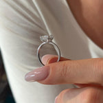 2 CT Round Halo & Pave Lab Grown Diamond Engagement Ring