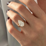2 CT Round Halo & Pave Lab Grown Diamond Engagement Ring