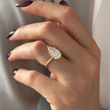 2 CT Round Halo & Pave Lab Grown Diamond Engagement Ring