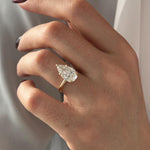 2 CT Round Halo & Pave Lab Grown Diamond Engagement Ring